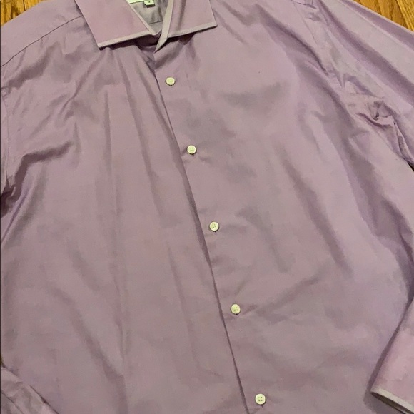 Lavender Ted Baker button down dress shirt - Picture 3 of 11